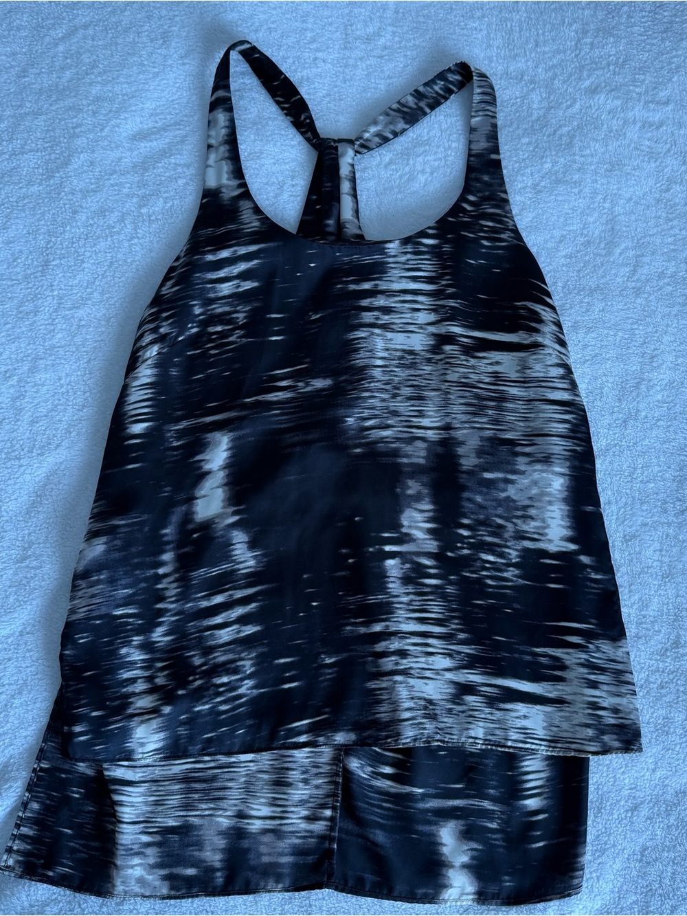 DITA Black & White Brushstroke Camisole